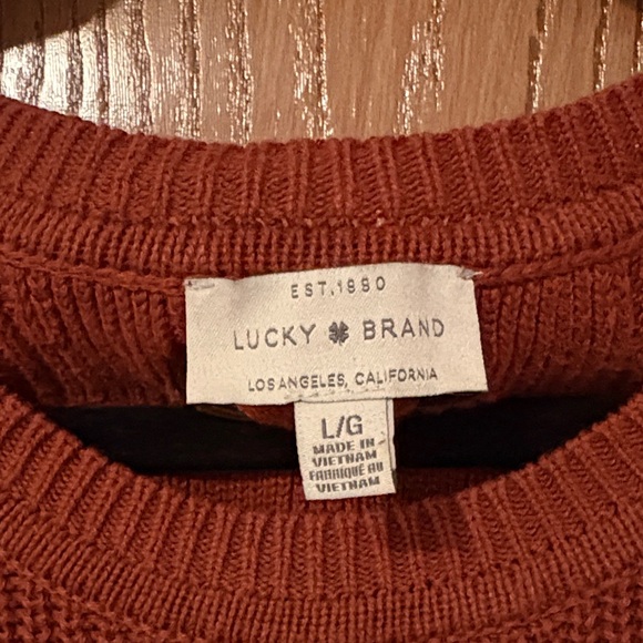 Rust Orange Knit Sweater - Picture 2 of 3